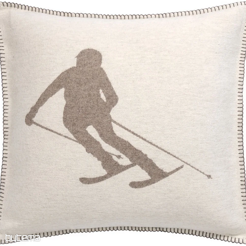 Funda decorativa DF LUCA SKIER BEIGE