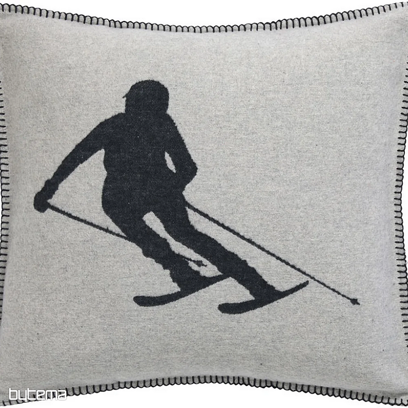 Funda decorativa DF LUCA SKIER GREY