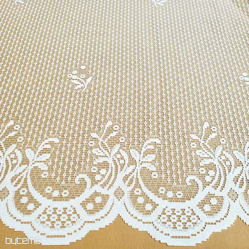 Cortina jacquard HEDA blanca