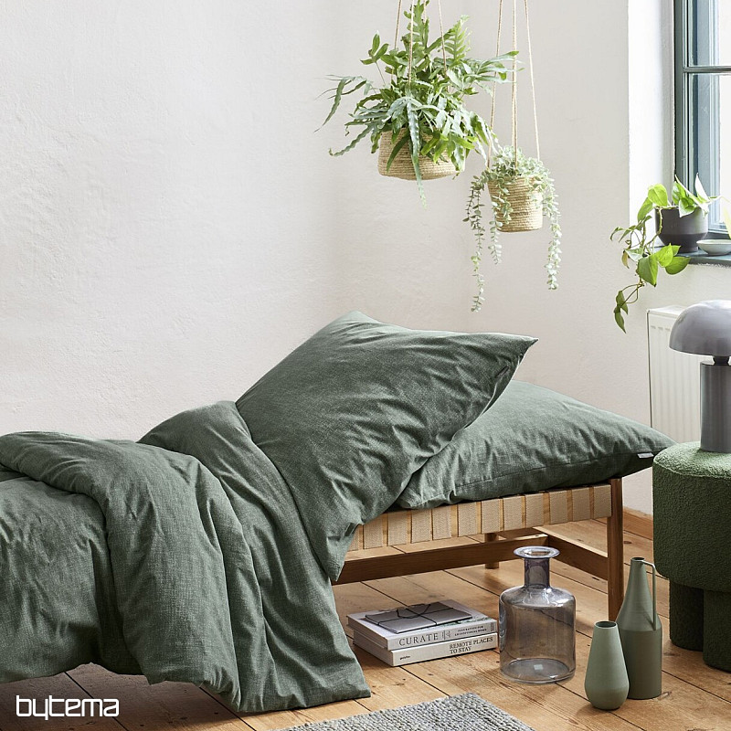 Ropa de cama de franela de lujo IRISETTE KOALA 8544-30 verde