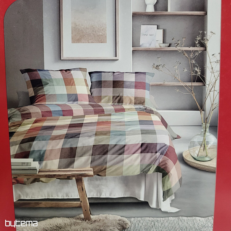 Ropa de cama de franela de lujo IRISETTE ZOBEL 8600-90 MULTI CHECK