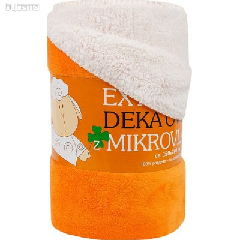 manta de microfibra SOFT SHEEP naranja