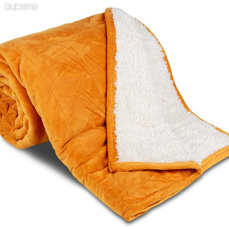 manta de microfibra punto OVEJA EXTRA SUAVE St. canela
