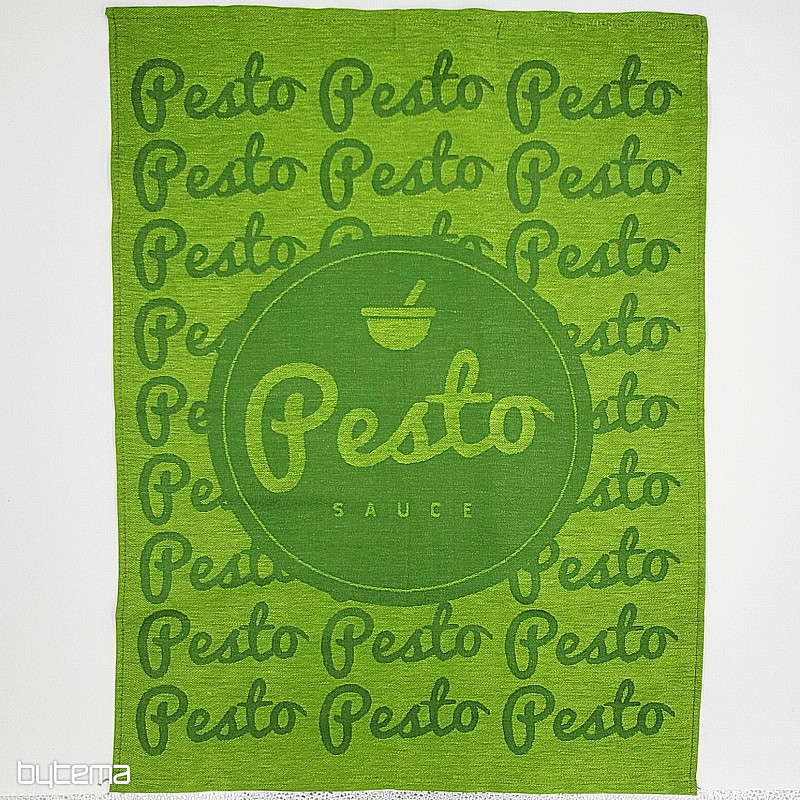 Paño de cocina con pesto