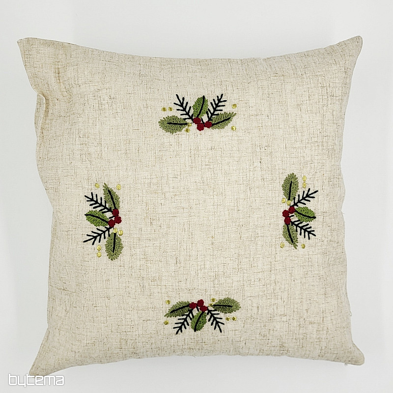 Cubierta bordada Ramitas de colores