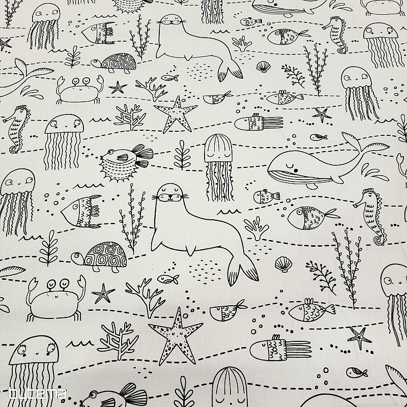 Pintura de tela MUNDO SUBMARINO