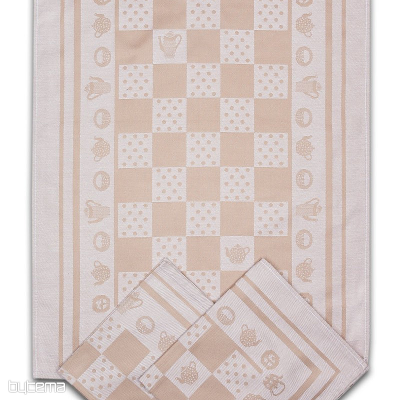 Paños de cocina KEET AND POLKA DOT BEIGE