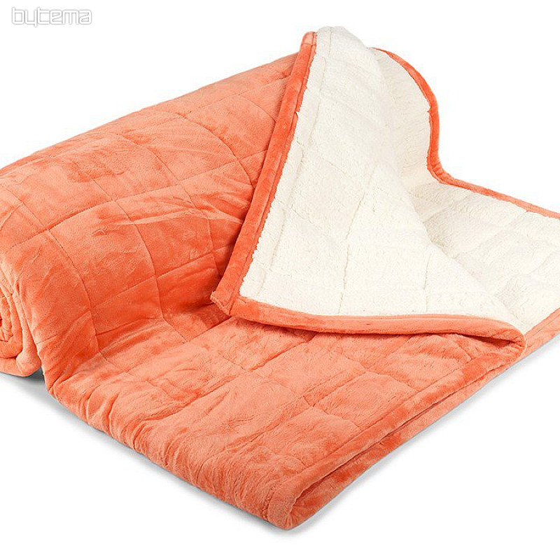 manta microfibra EXTRA SUAVE OVEJA punto salmón