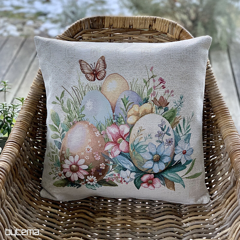 Cubierta decorativa de Pascua HUEVOS EN LA HIERBA