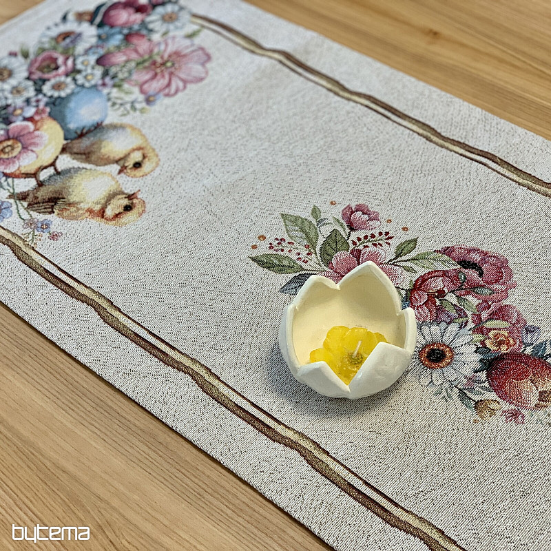 Mantel y pañuelo tapiz VACACIONES DE PRIMAVERA