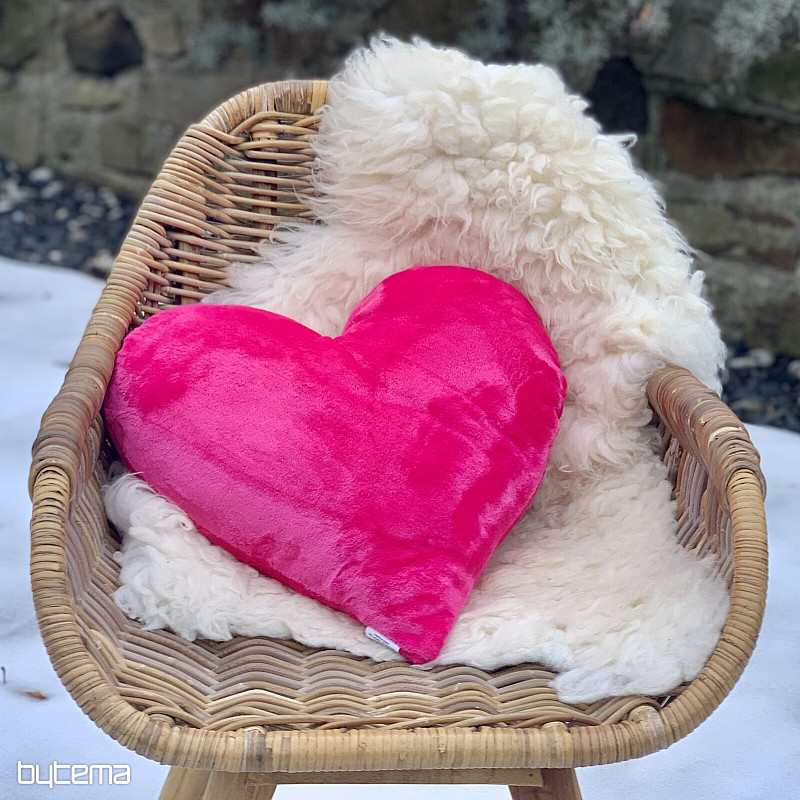 Almohada CORAZÓN ROSA