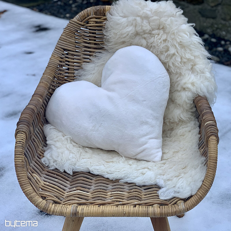 Almohada CORAZÓN BLANCO