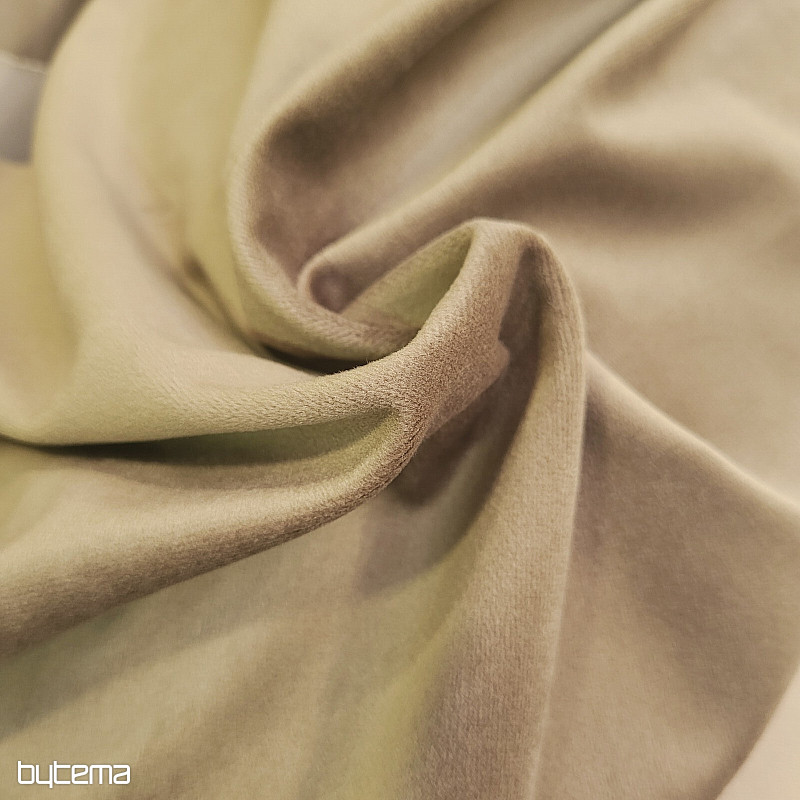 Lujosa tela decorativa monocromática de diseño GERSTER 77042/0200 MARRÓN