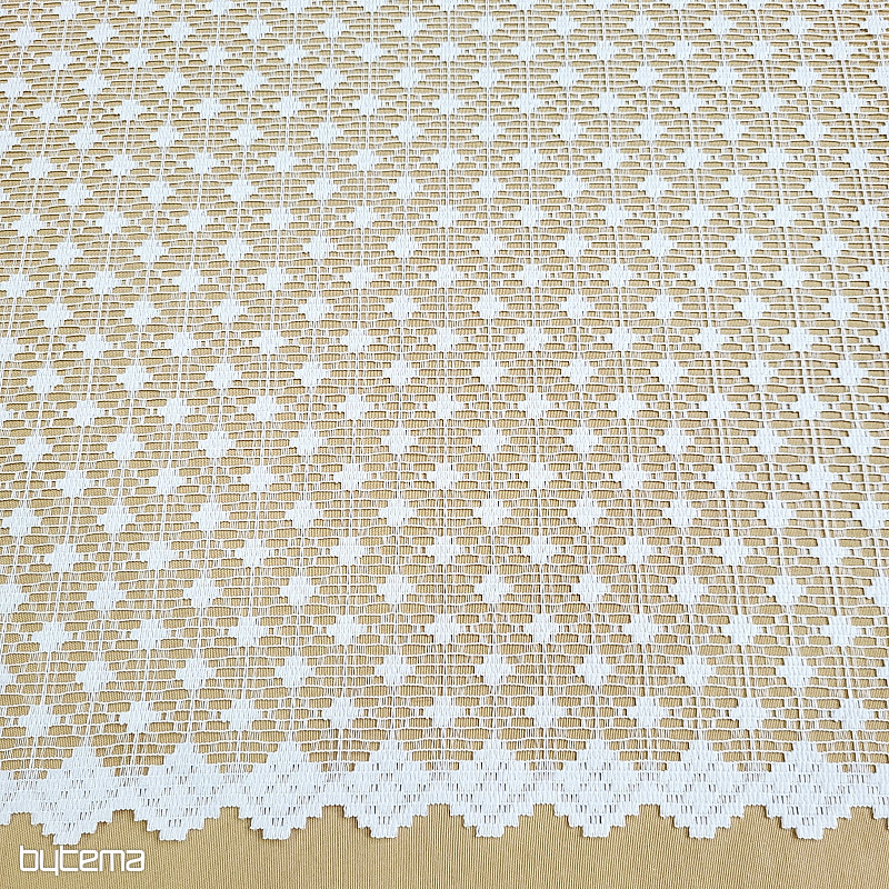 Cortina jacquard ZORA blanca