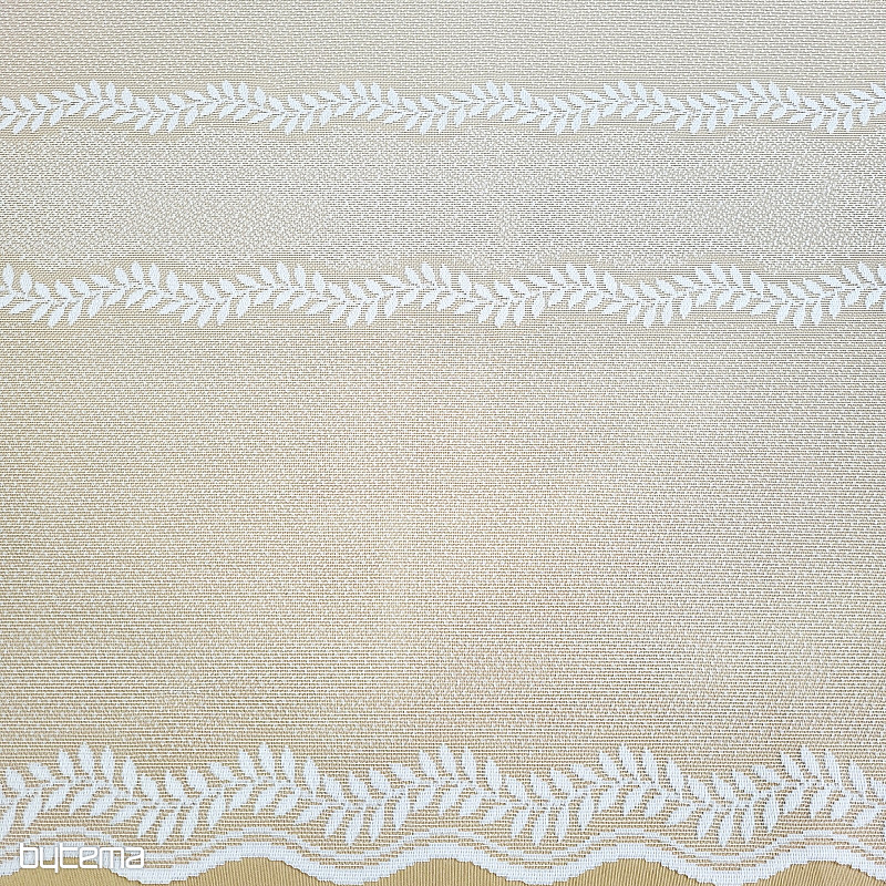 Cortina jacquard INGRID blanca