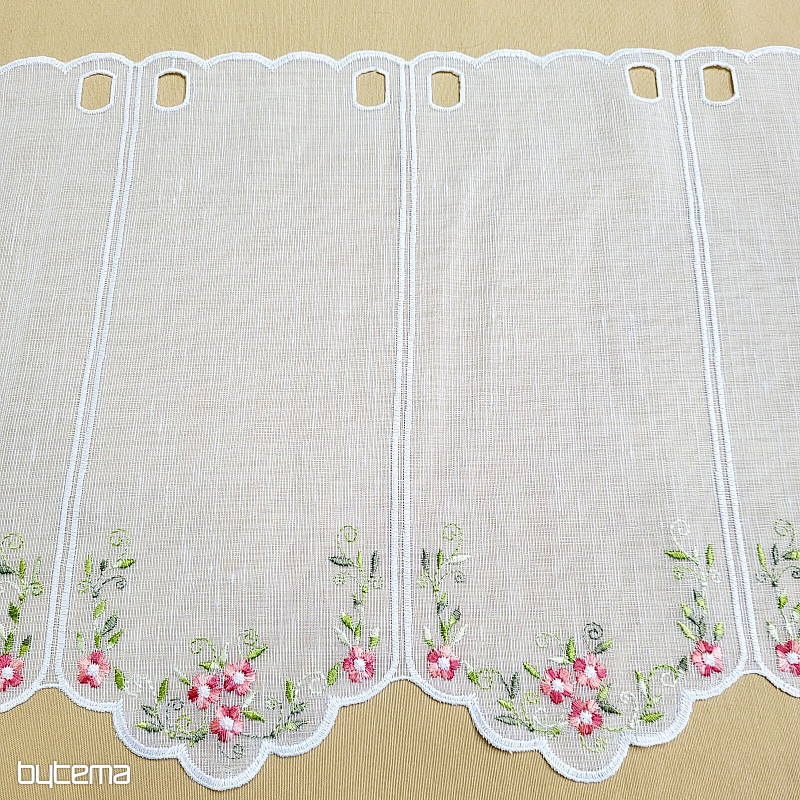 Cortina de vidrieras FLORES ROSAS