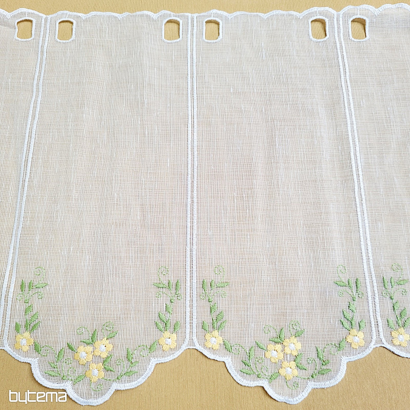 Cortina de vidrieras FLORES AMARILLAS