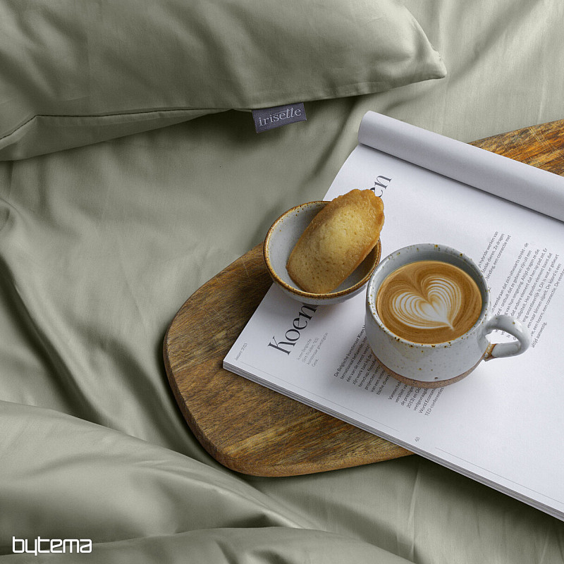 Funda de almohada de satén - salvia 32