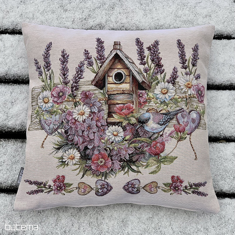 Funda de almohada tapiz BIRDHOUSE