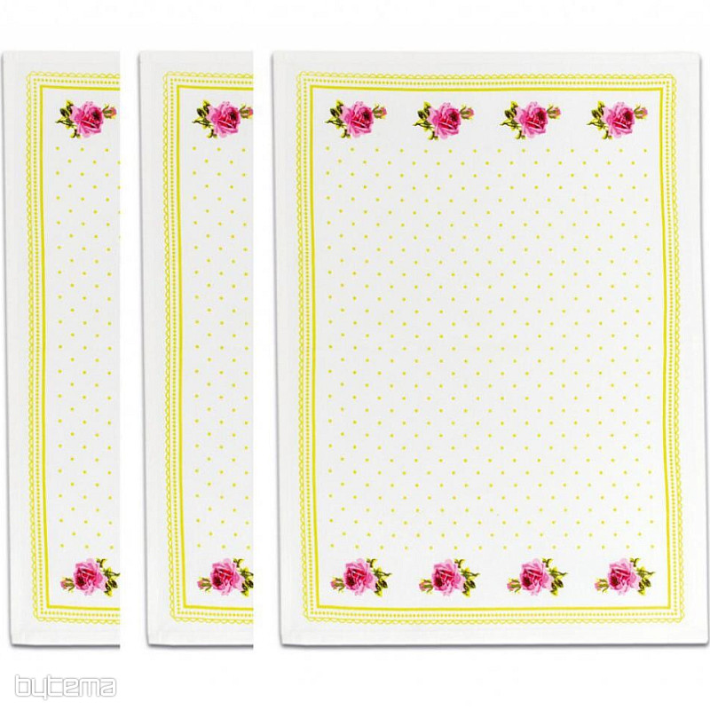 Toallas de la ABUELA Rosas Verdes