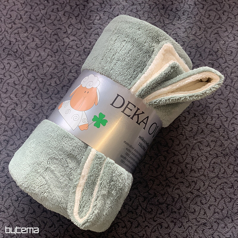 Manta de oveja-oveja VERDE SALVIA