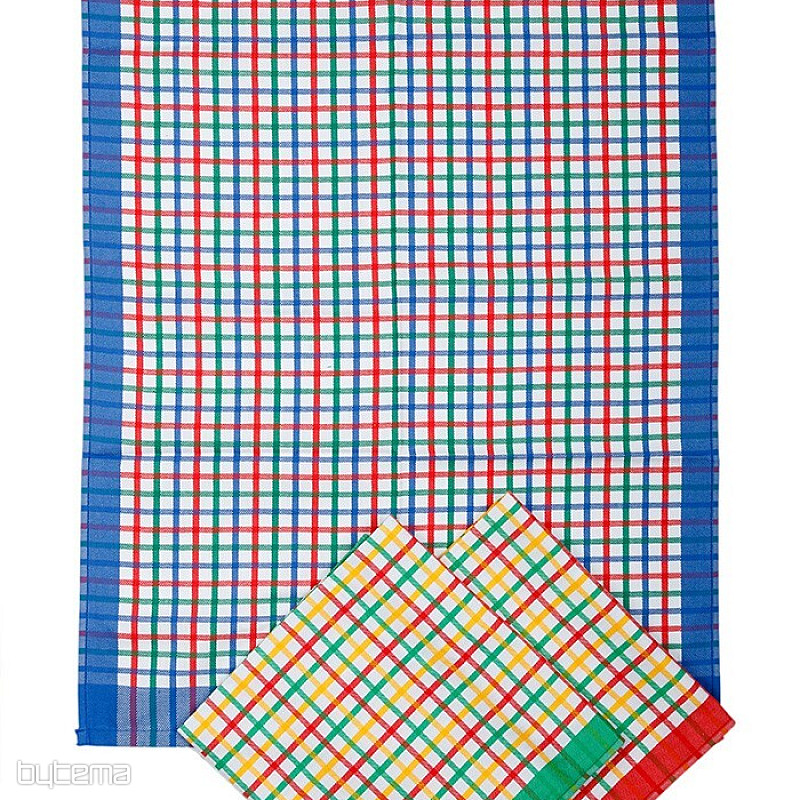 Toallas de algodón CUADROS GRIS CLARO