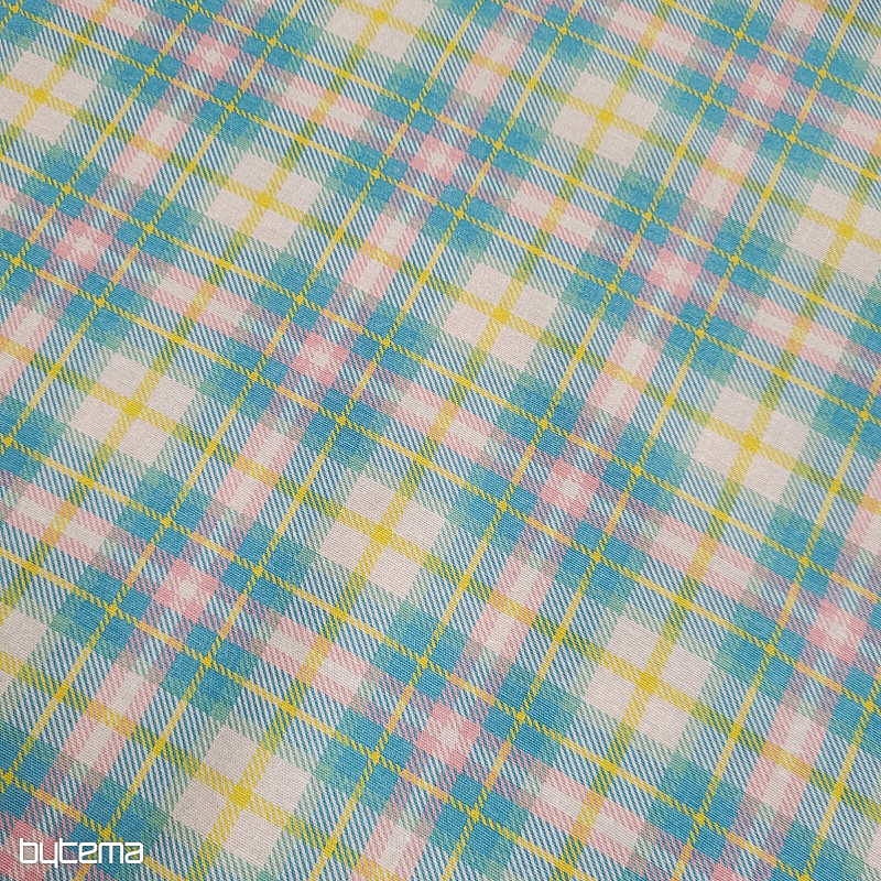 Tejido decorativo DEMER VERDE ROSA