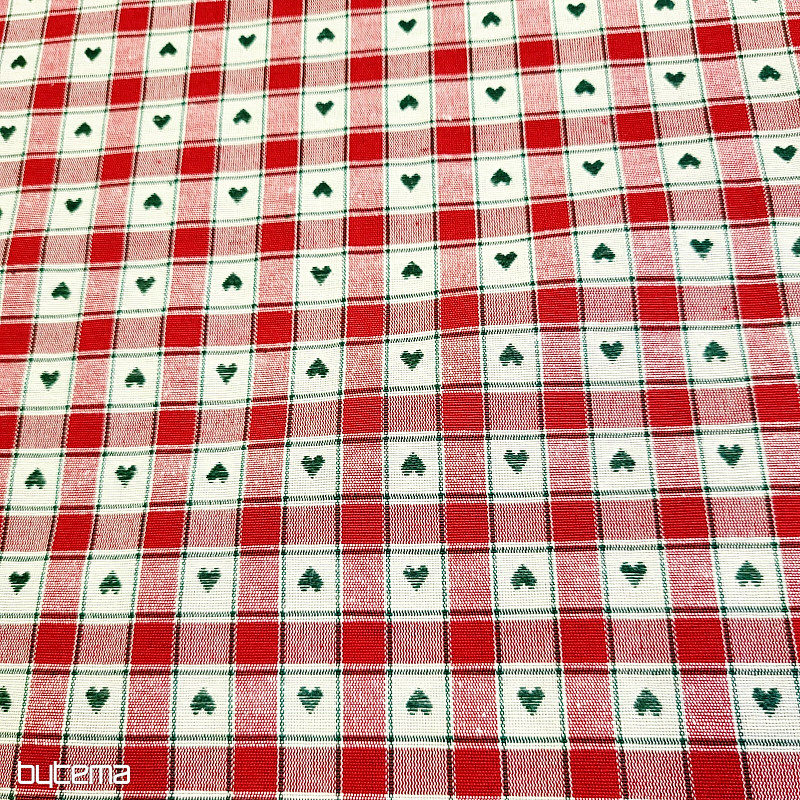 Tejido decorativo MAXI CORET rojo