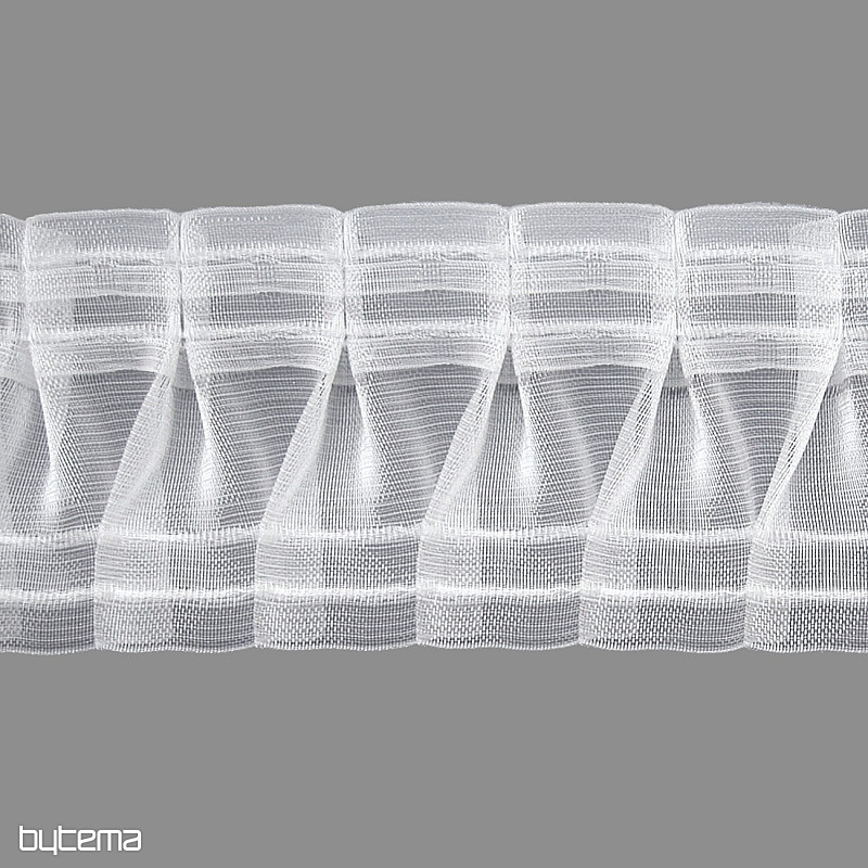 Cinta fruncida para cortina ZIGZAG de 8 cm, 1:2