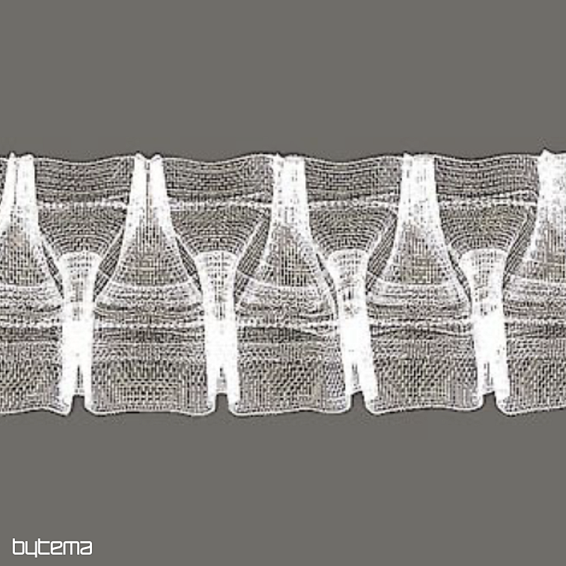 Cinta fruncida para cortina ZIGZAG de 5 cm, 1:2