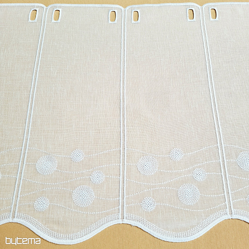 Cortina para vidrieras GERSTER 11857 ruedas blancas