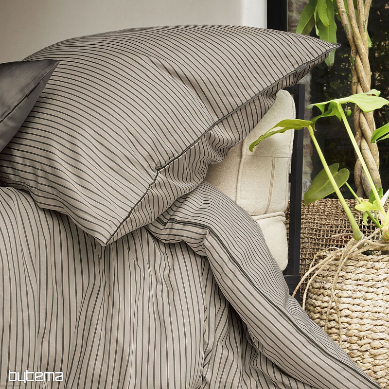 IRISETTE satén de algodón de lujo TOKIO 8607-80 gris beige