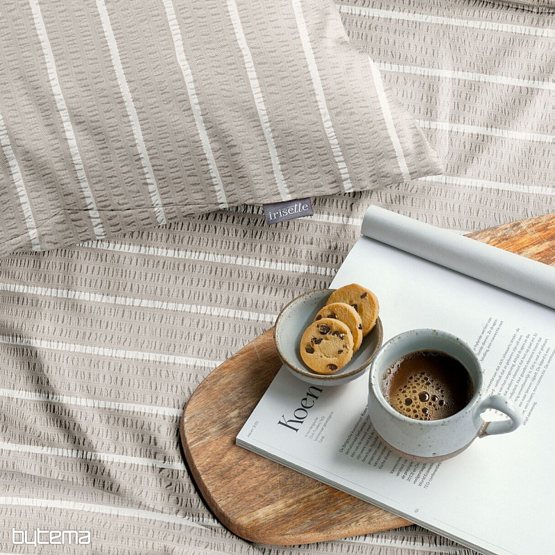 IRISETTE crepé suave de lujo EASY 8548-80 Rayas beige