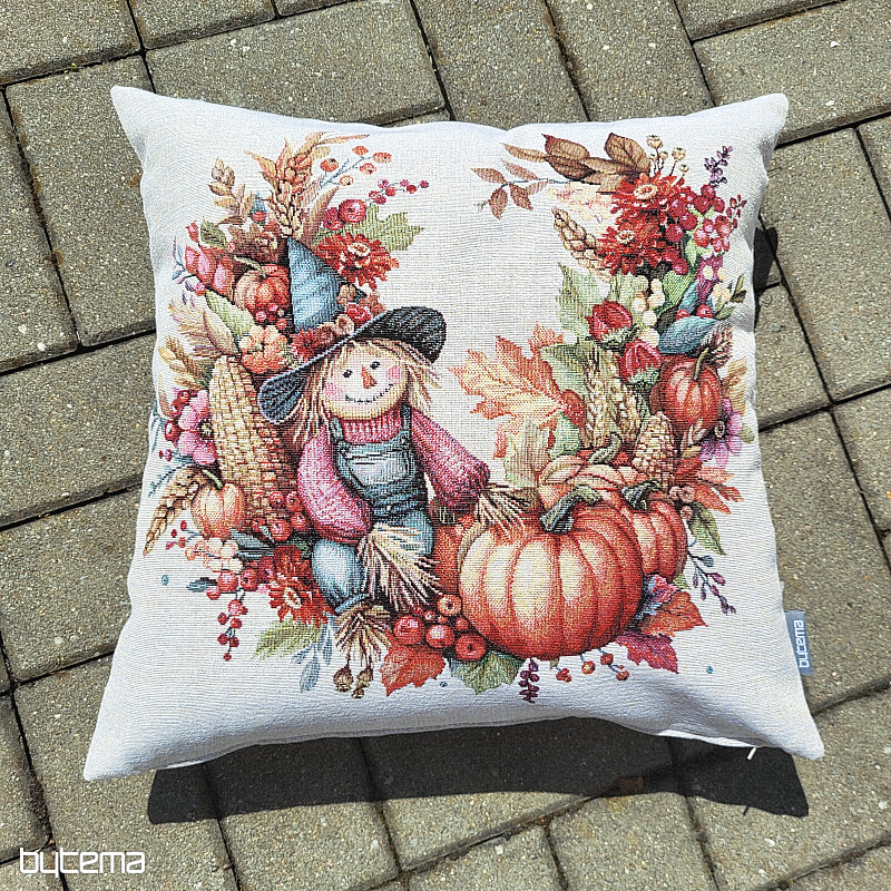 Funda de almohada de tapiz CALABAZA E INSECTO