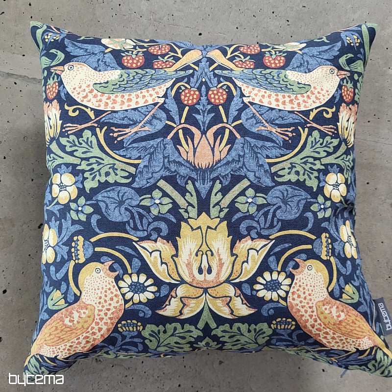 Funda de almohada decorativa PÁJAROS Y FRESAS
