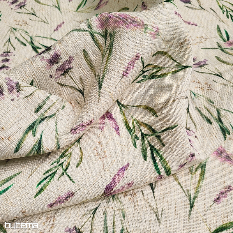 Tela decorativa LAVENDER LINO