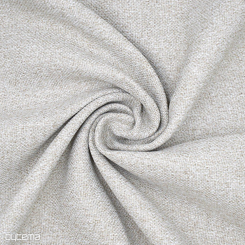 Tela decorativa de diseño en color liso DIM OUT GERSTER 77045/0023 BLANCO CAFÉ