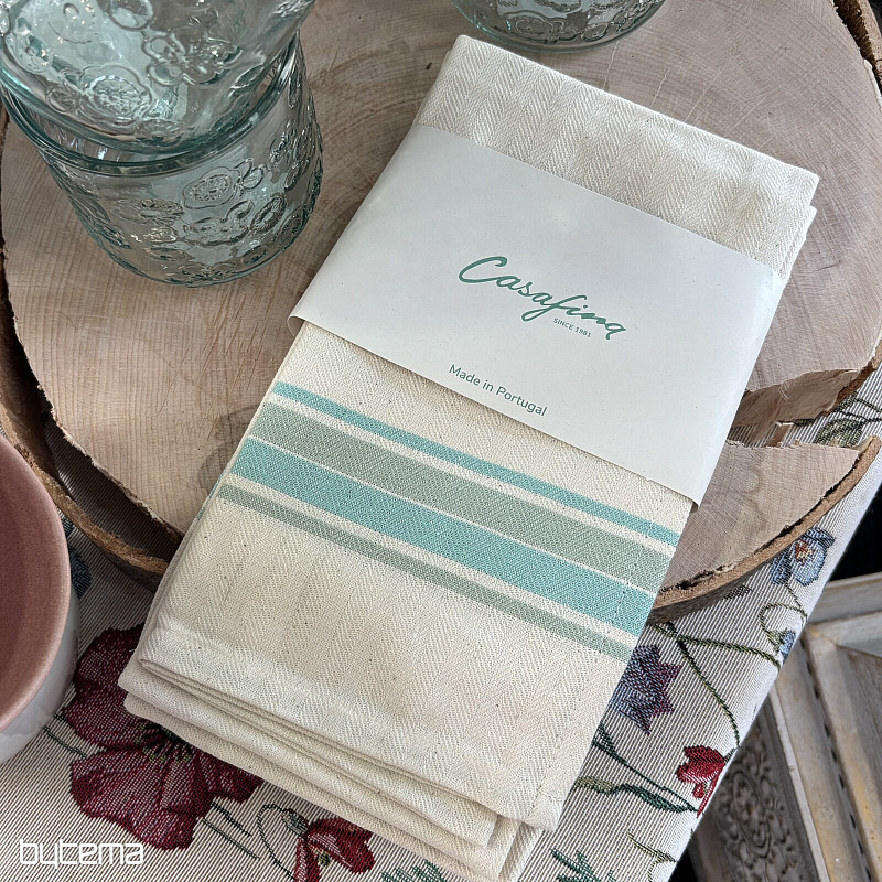 Toallas FRENCH STRIPES AQUA 70x50 2 unidades