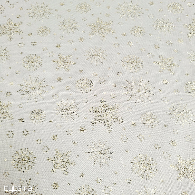 Tela decorativa de teflón FLAKES COPO LUREX oro