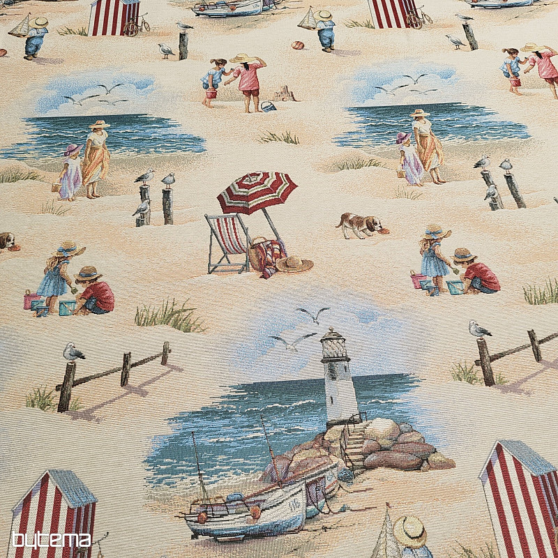 Tapiz con la imagen de NIÑOS EN LA PLAYA.