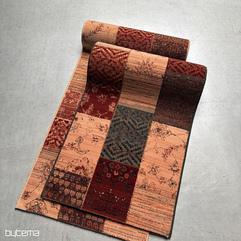 Lujosa alfombra de lana ROYAL PATCHWORK verde
