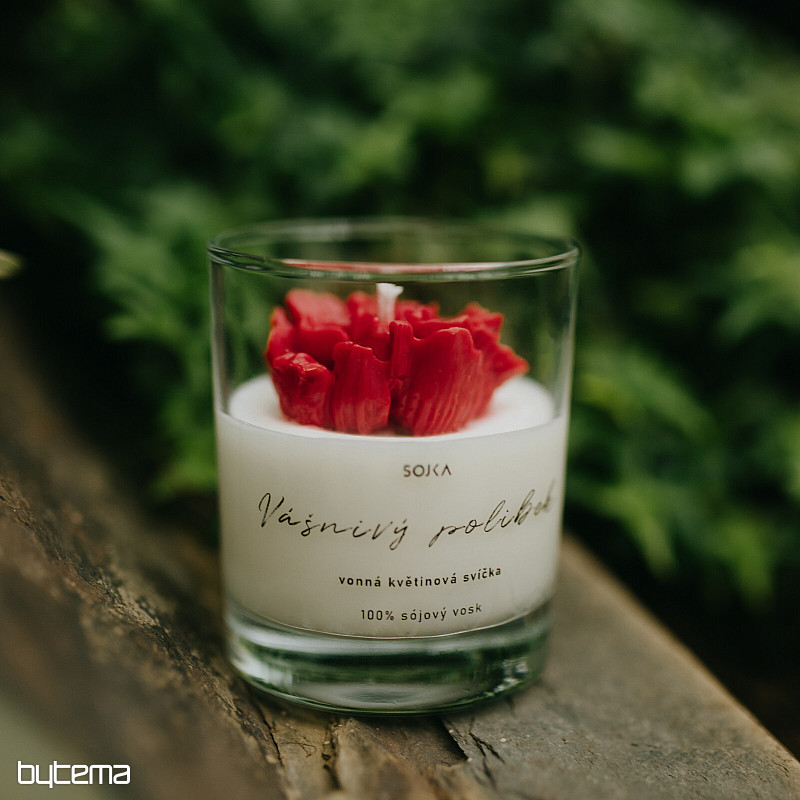 Vela aromática de flores BESO APASIONADO