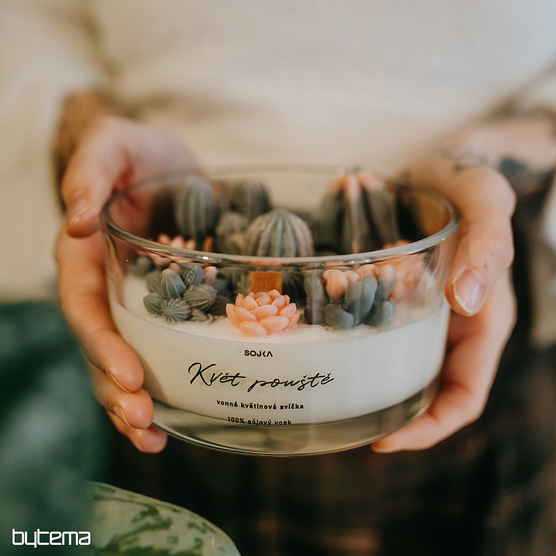 Vela aromática FLOR DEL DESIERTO con aroma a cactus
