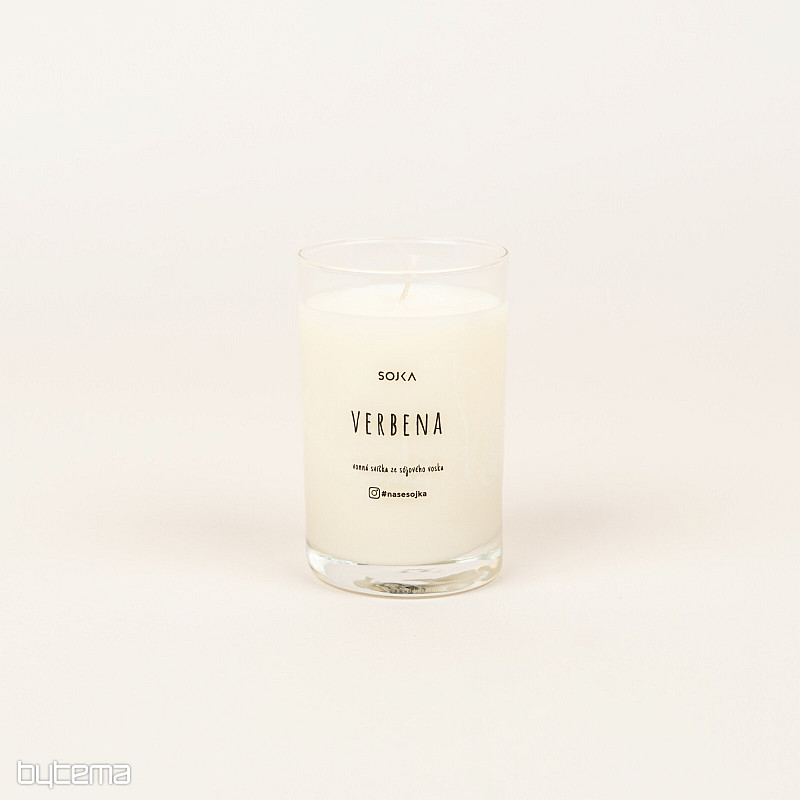 Vela de soja con aroma a verbena