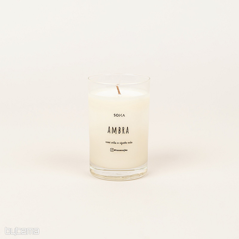 Vela de soja perfumada AMBRA