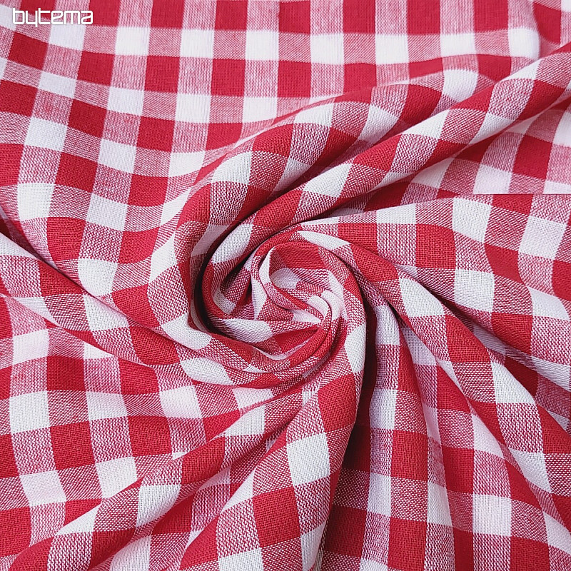 Tela decorativa KANAFAS rojo 1x1 cm