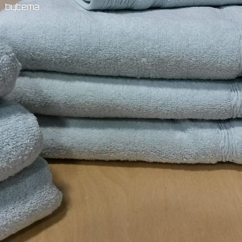 Toalla de lujo y toalla de baño EGERIA verde gris