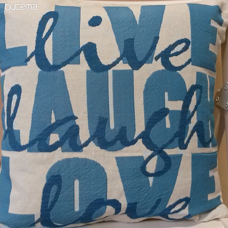 Funda de cojín decorativa LIVE TURQUESA