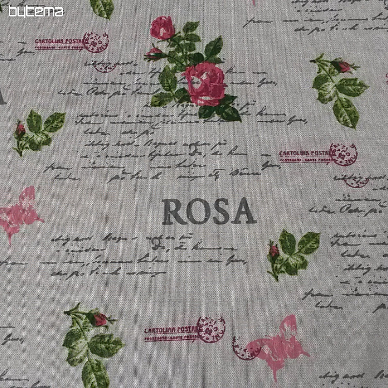 Tela decorativa CLOE ROSA 280 cm