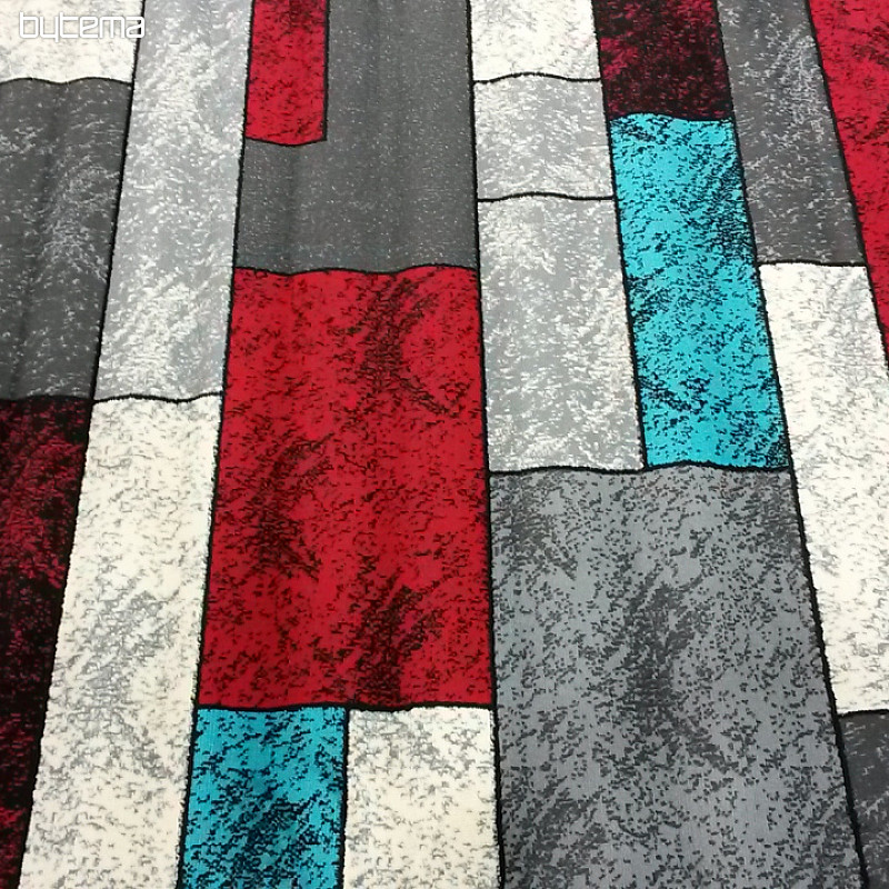 Pieza alfombra AMAZON 1 gris rojo